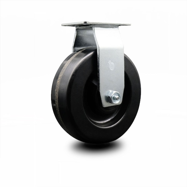 6 Inch Phenolic Wheel Rigid Caster with Roller Bearing